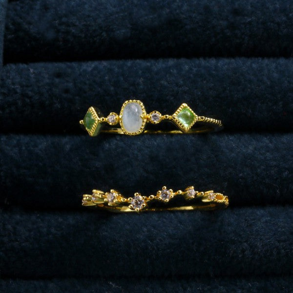 Peridot Aquamarine Ring