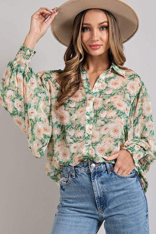 Floral Print Blouse