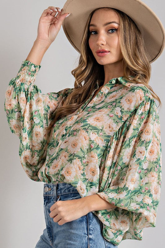 Floral Print Blouse