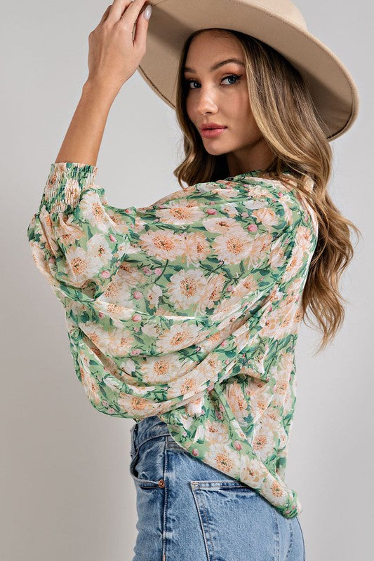 Floral Print Blouse