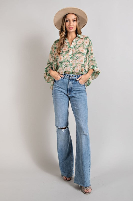 Floral Print Blouse
