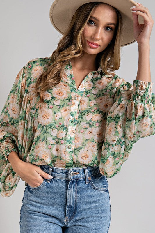 Floral Print Blouse