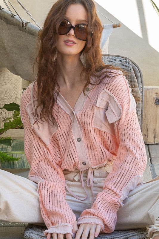 Textured Weave Hoodie