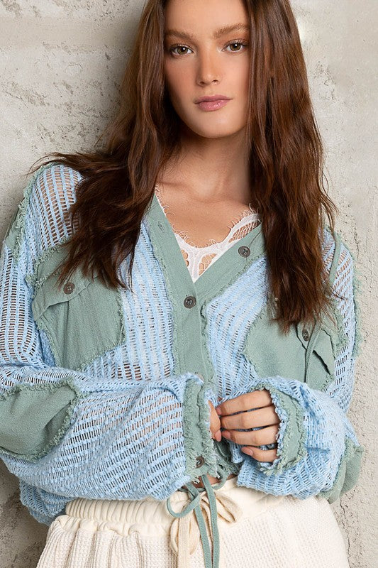 Textured Weave Hoodie