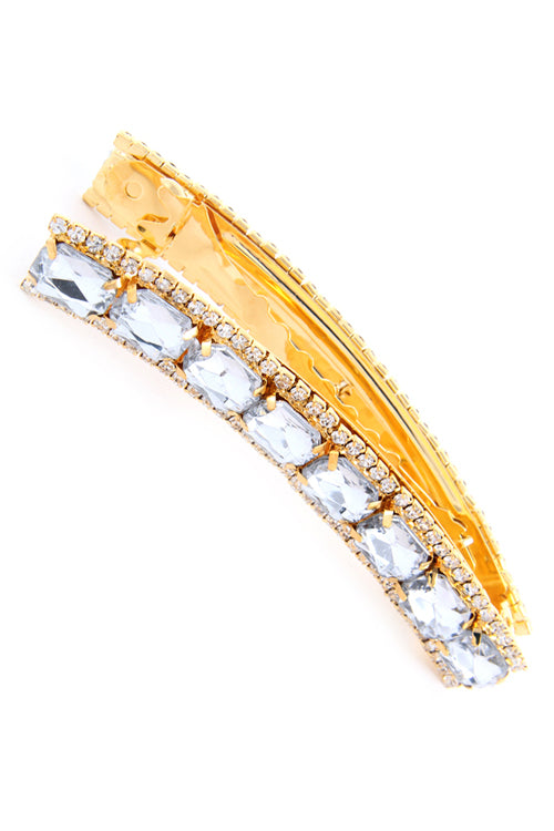 SQUARE Jeweled HAIR CLIP
