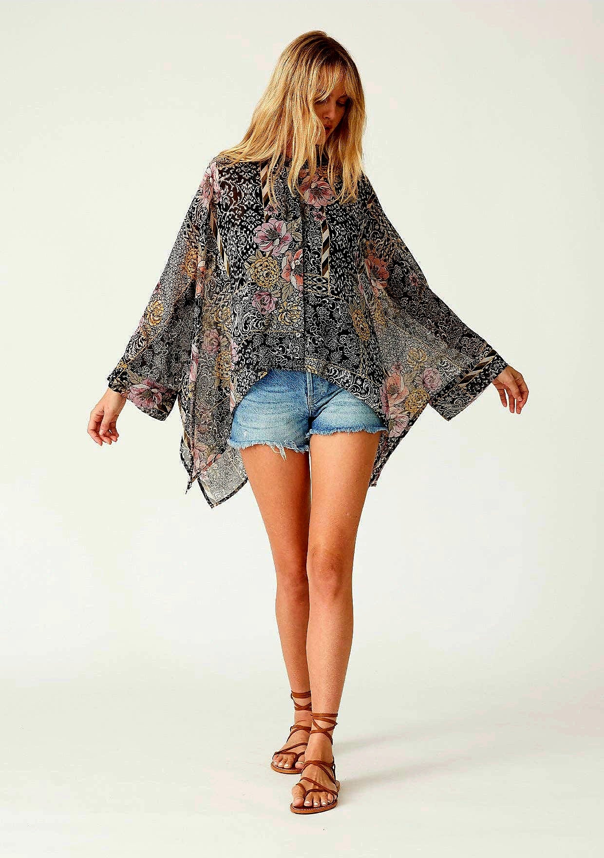 Sheer Asymmetrical Blouse