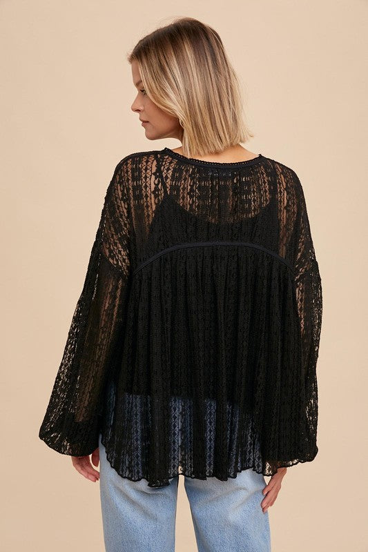 Black Lace Top