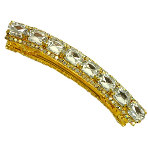 SQUARE Jeweled HAIR CLIP