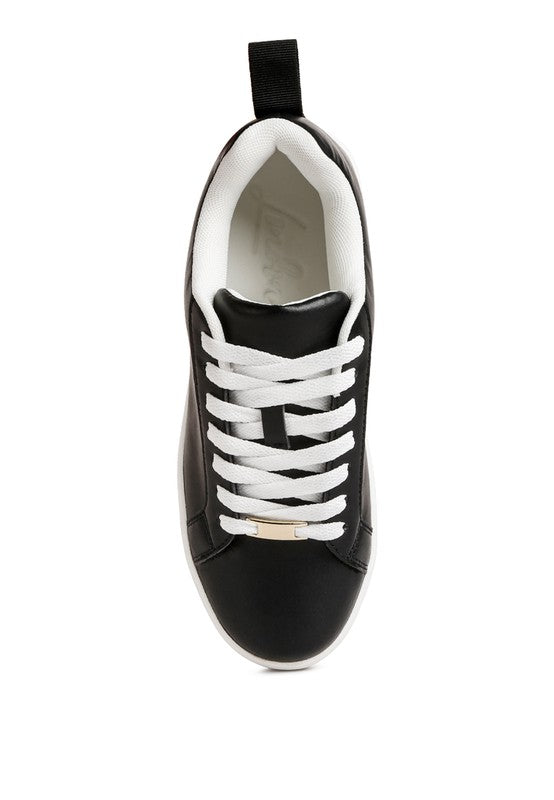 Rouxy Faux Leather Sneakers
