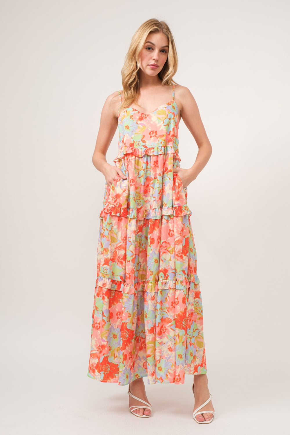 Fleur Ruffled Tiered Maxi Dress