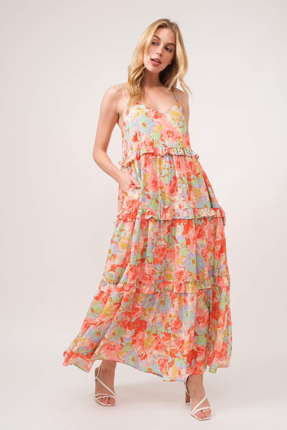 Fleur Ruffled Tiered Maxi Dress