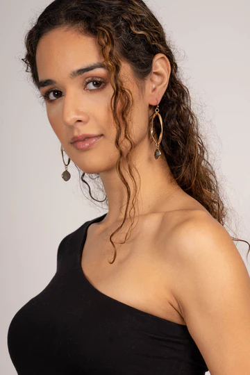 Ella Gemstone Drop Earrings