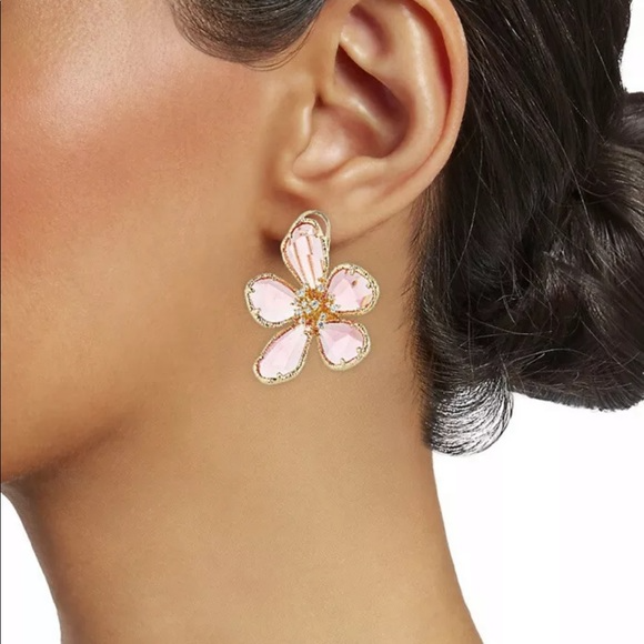 Kolab Pink Crystal Earrings - Fornire Boutique