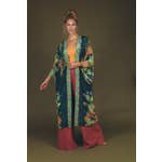 Trailing Wisteria Kimono Gown - Ink