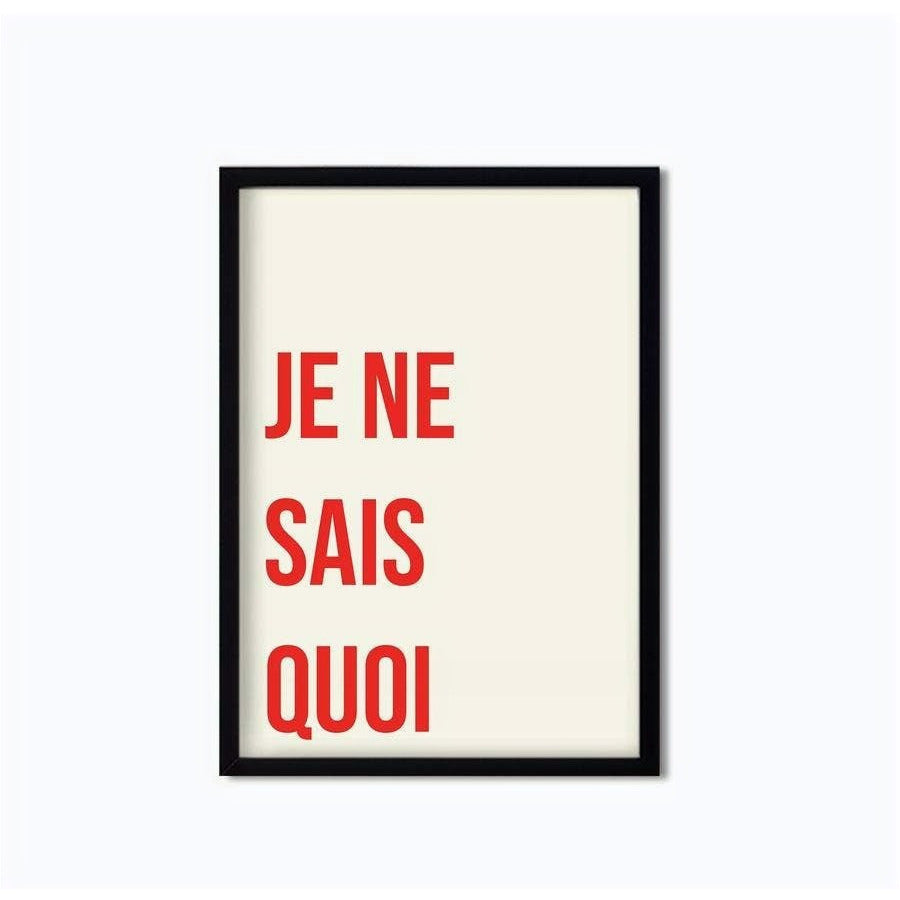 Je Ne Sais Quoi Retro Giclée Art Print - Fornire Boutique