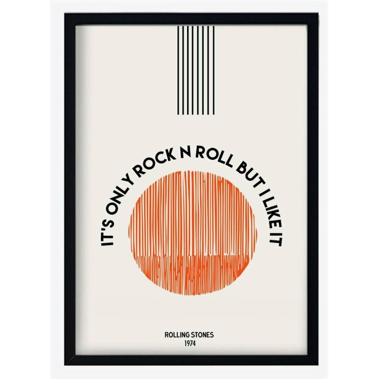 It's Only Rock N Roll but I Like it Rolling Stones Art Print - Fornire Boutique