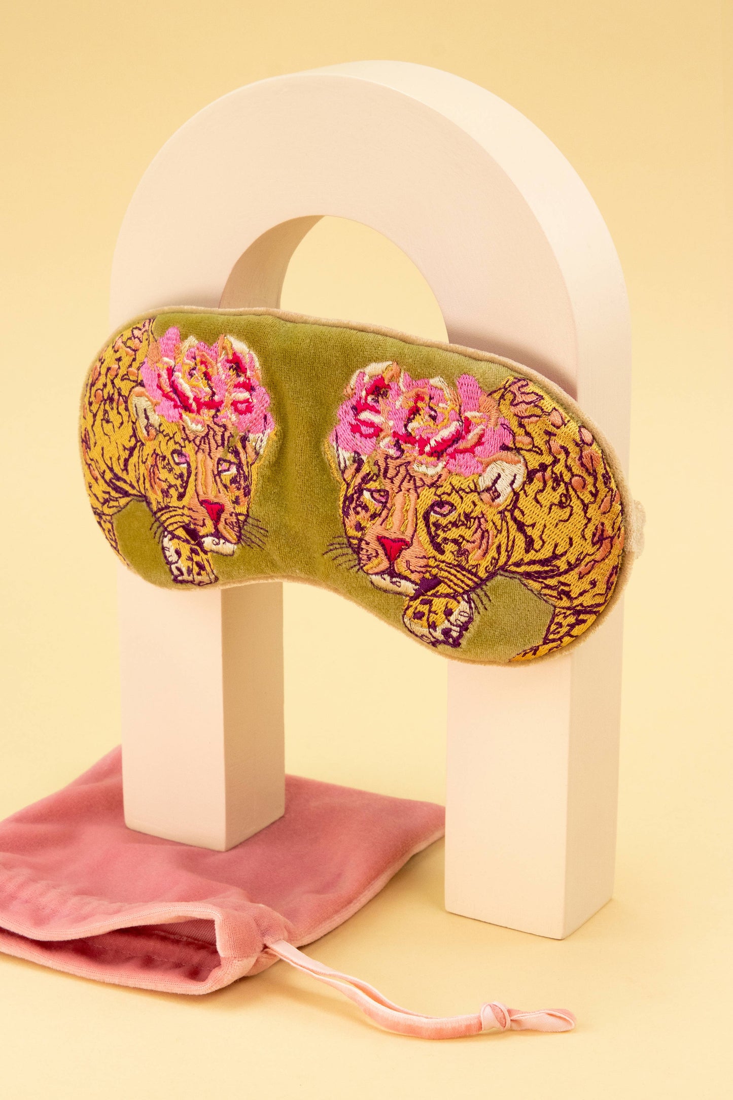 Velvet Leopard Eye Mask
