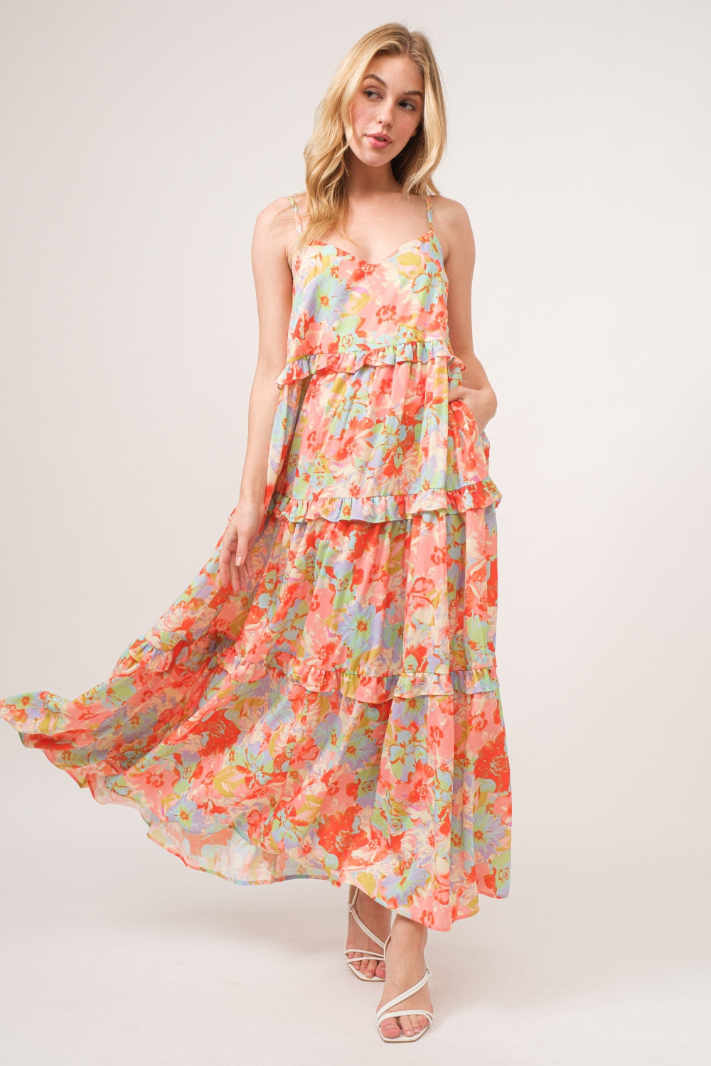 Fleur Ruffled Tiered Maxi Dress
