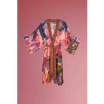 Denim Orchid Kimono Gown