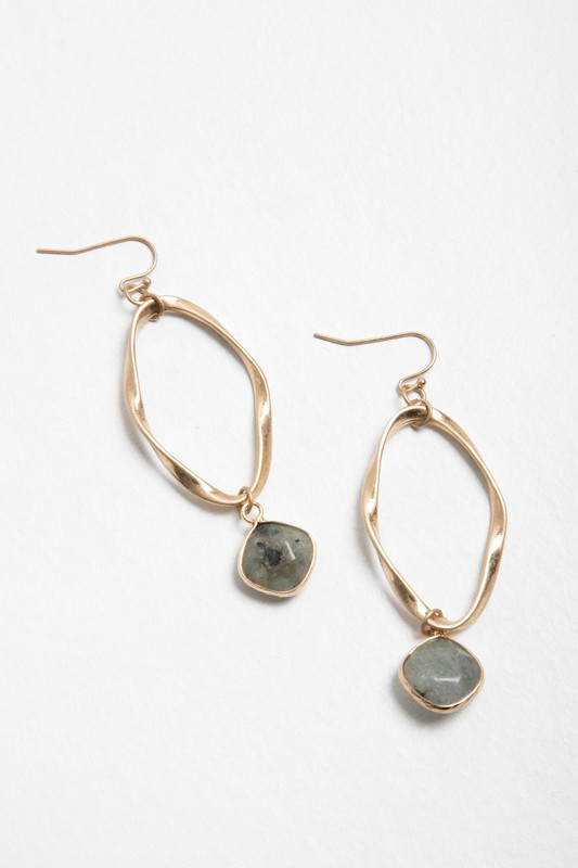 Ella Gemstone Drop Earrings