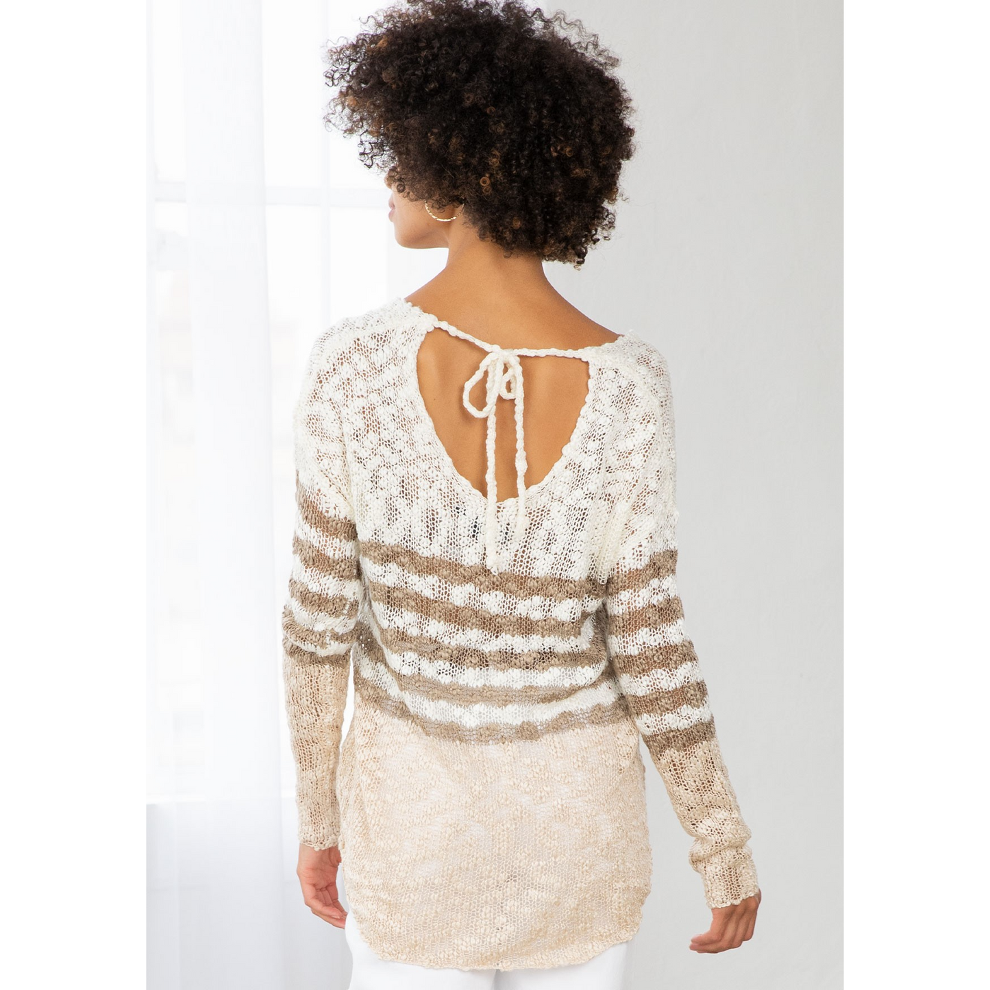 Colorblock Striped Pullover - Fornire Boutique