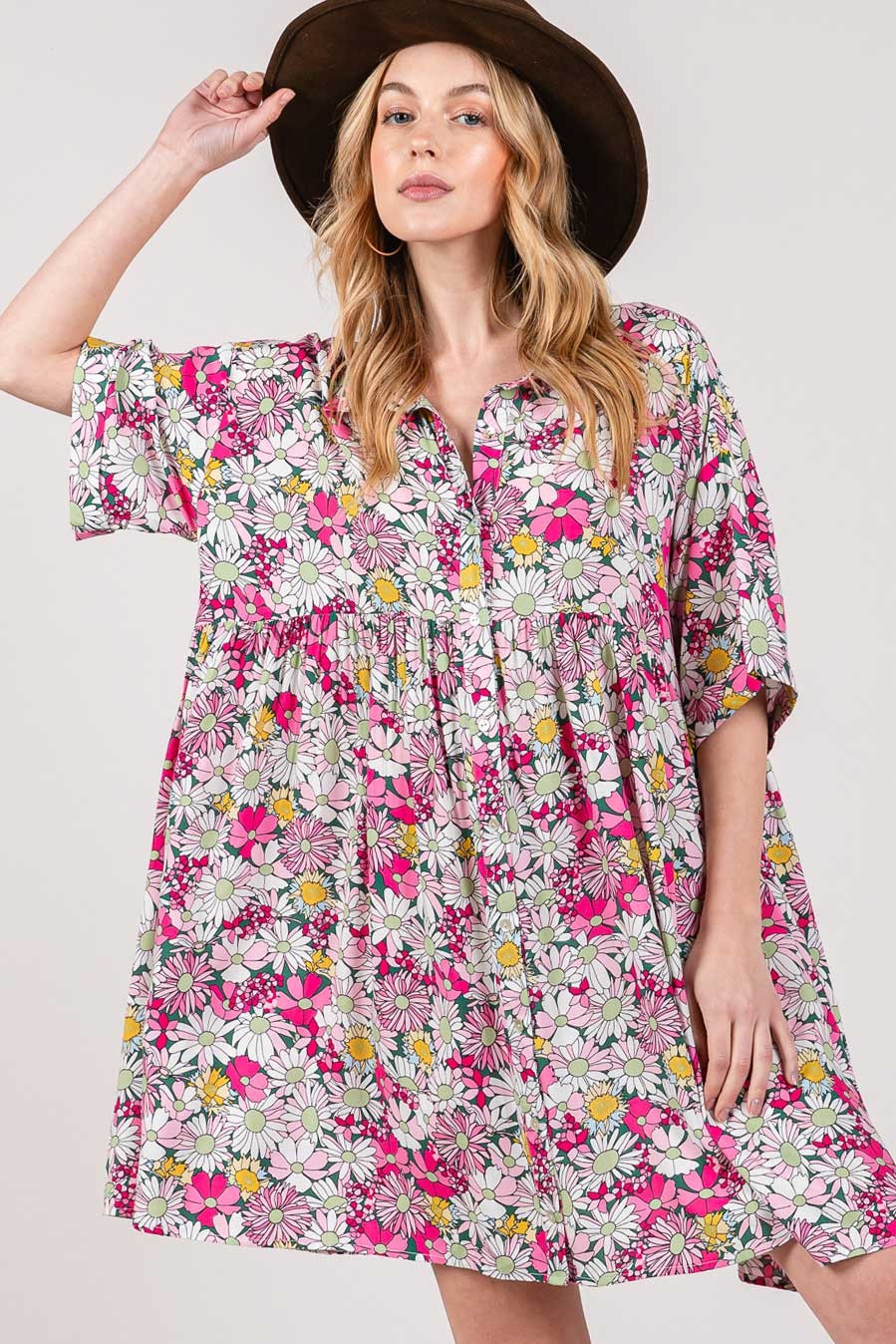 Bloom Shirt Dress