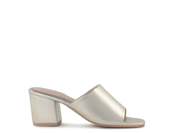 LONDON RAG DUMPLINN Slip-On Block Heel Sandal