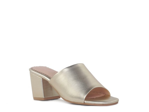 LONDON RAG DUMPLINN Slip-On Block Heel Sandal