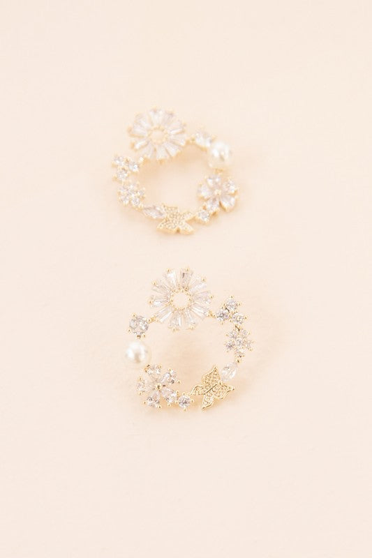 Fable Crystal Post Earrings