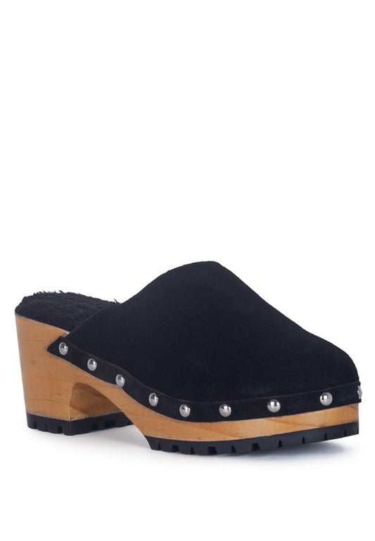 Tulley Suede Clog Mules