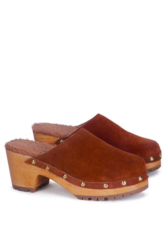 Tulley Suede Clog Mules