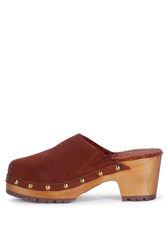 Tulley Suede Clog Mules