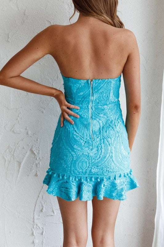 Lace Crochet Mini Dress