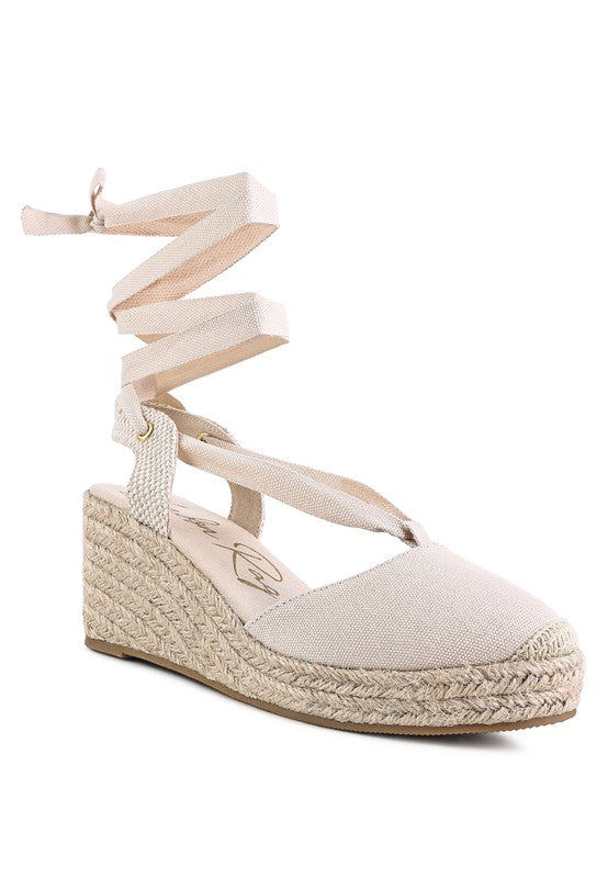 Little Mary Strappy Wedge Heel Sandals