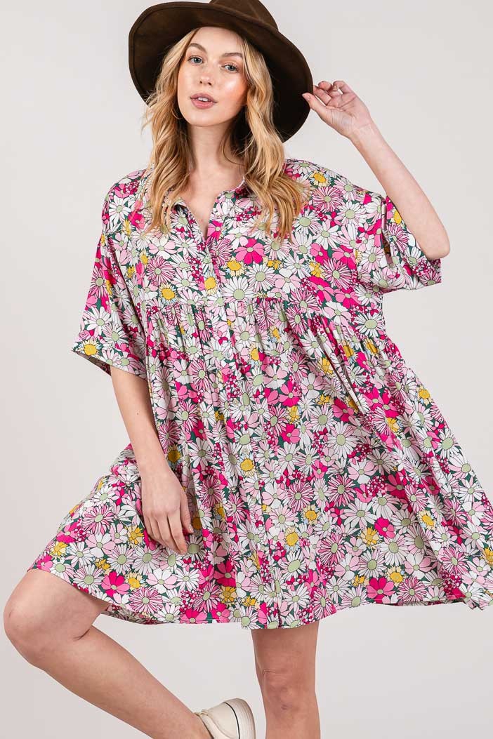 Bloom Shirt Dress