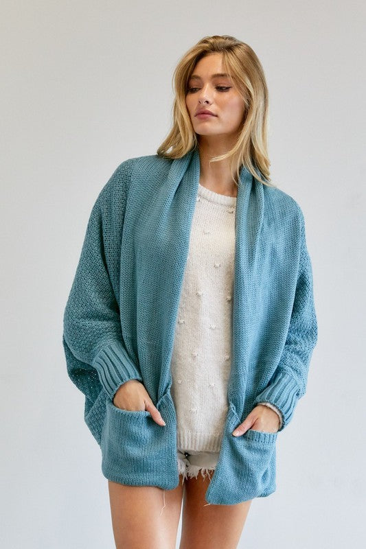 Dolman Sleeve Slouch Cardigan