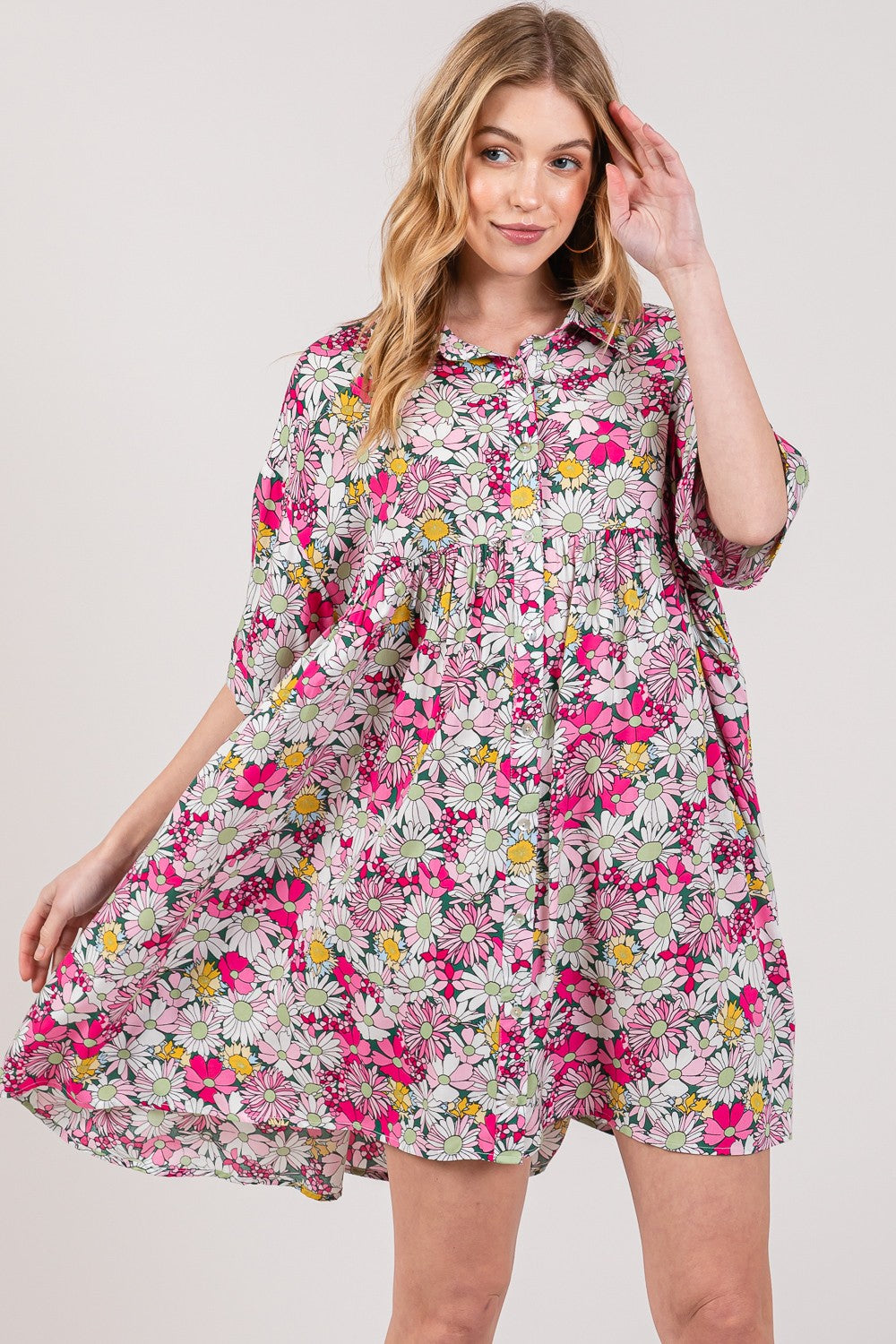 Bloom Shirt Dress