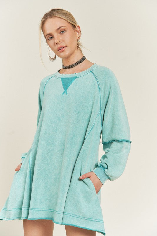 Colorwash Tunic Sweatshirt