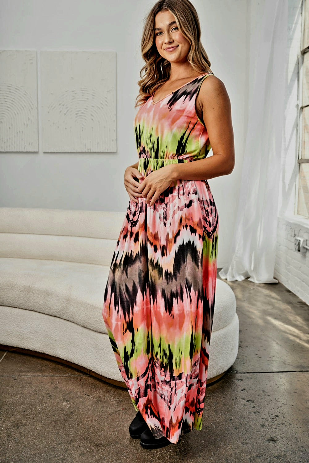 Katy Tie-Dye Maxi Dress