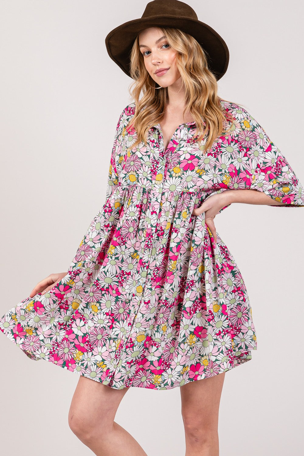 Bloom Shirt Dress