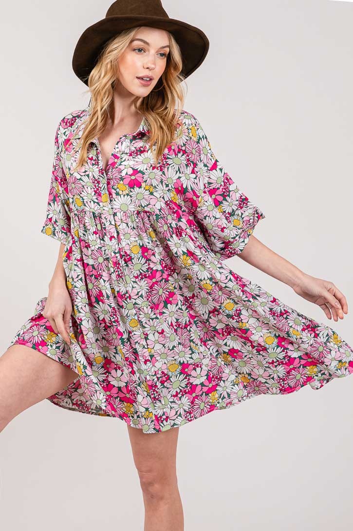 Bloom Shirt Dress