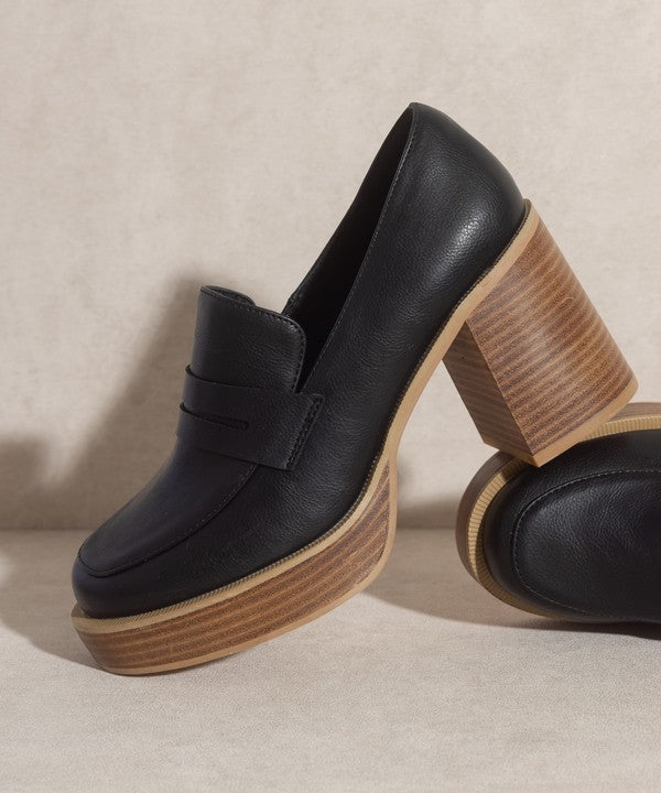 OASIS SOCIETY Hannah   Platform Penny Loafers