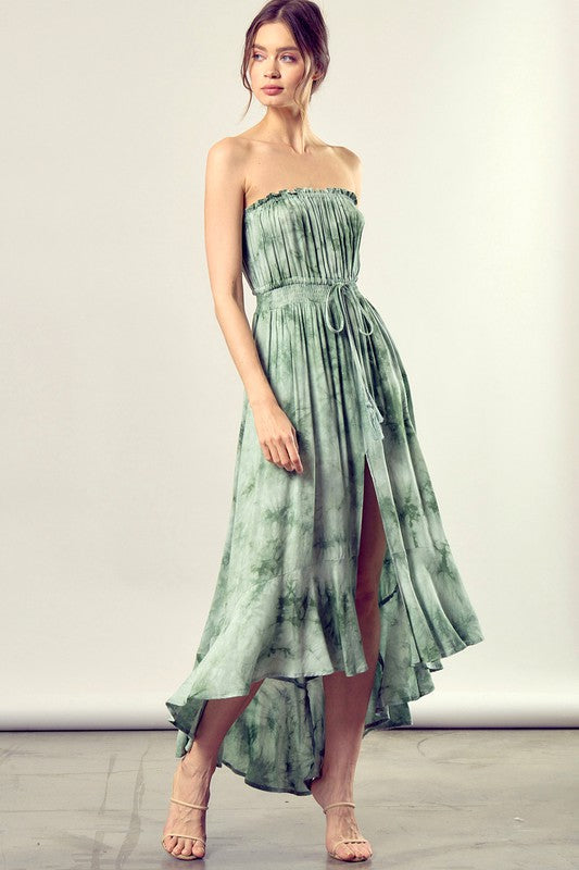 Ivy Drawstring Waist Maxi Dress