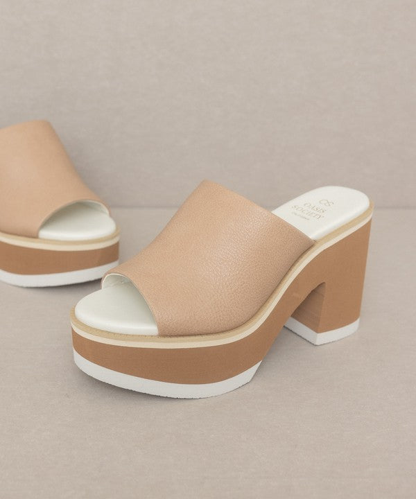 Maren  Layered Platform Heel Slides