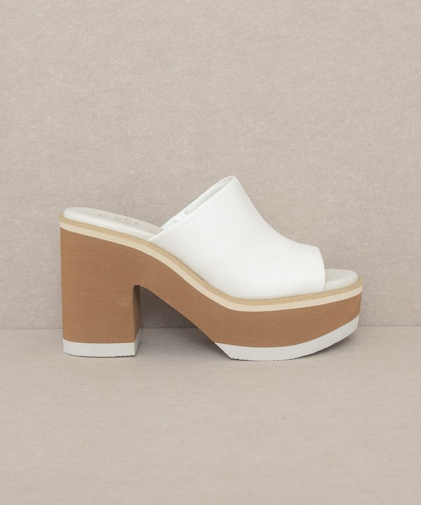 Maren  Layered Platform Heel Slides