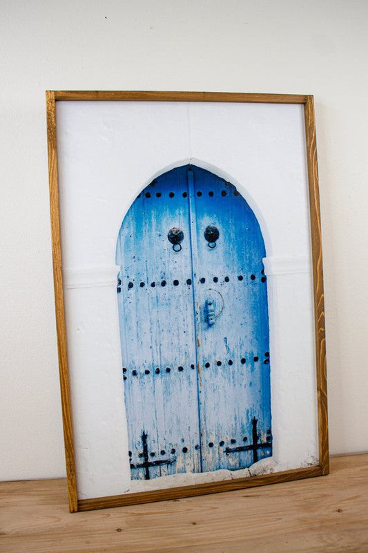 Blue Door Framed Art Print