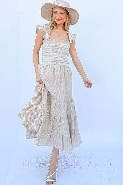 And The Why Linen  Dress