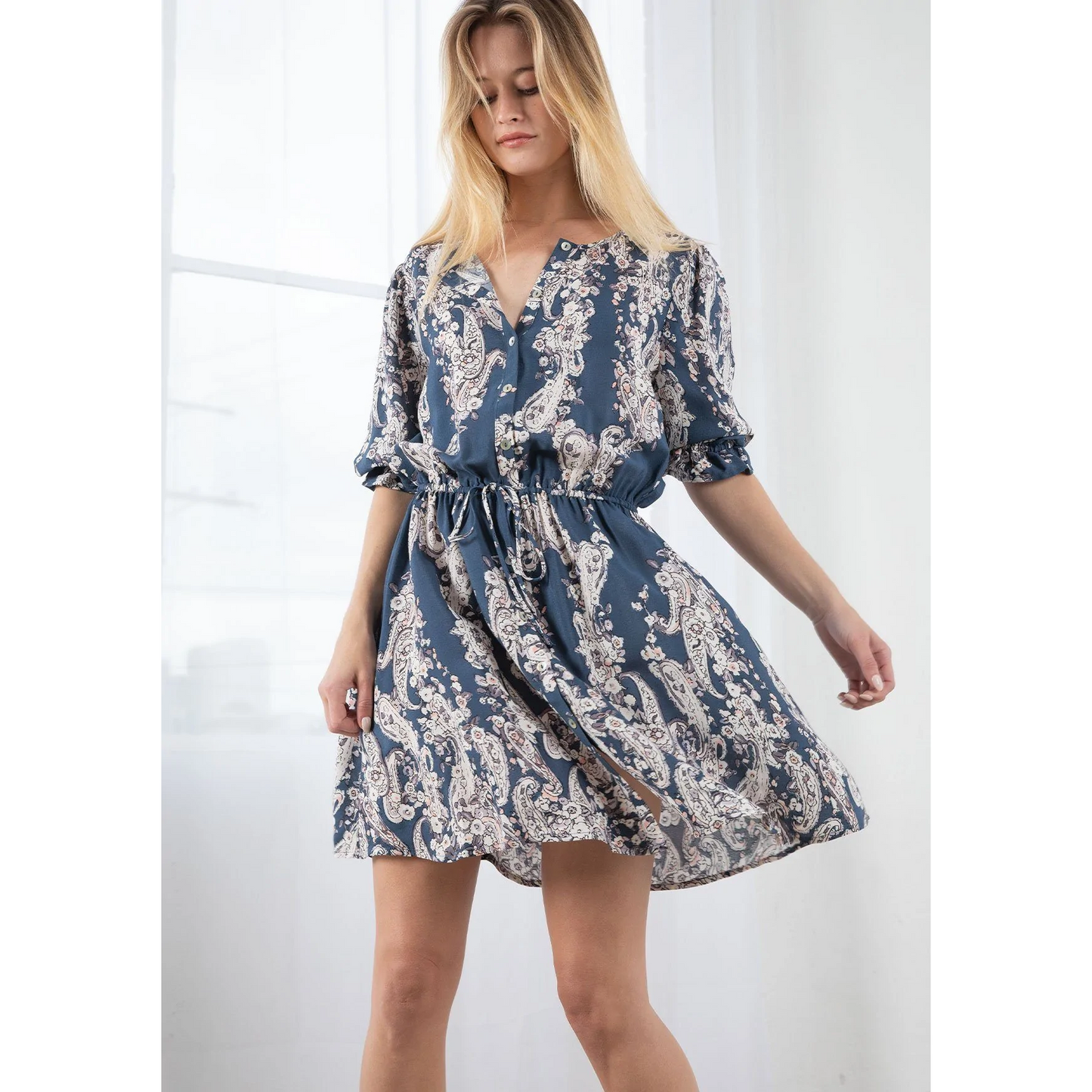 Poppy Print Dress - Fornire Boutique