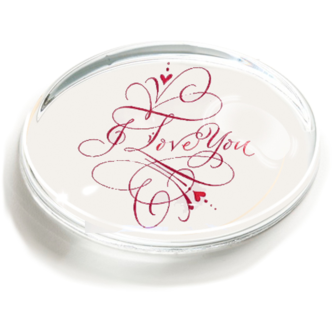 I Love You French Crystal Paperweight - Fornire Boutique
